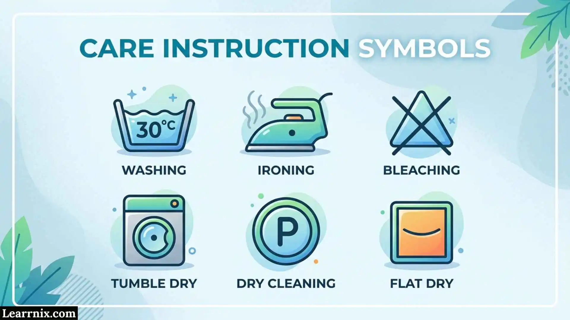 Care Instruction Symbols