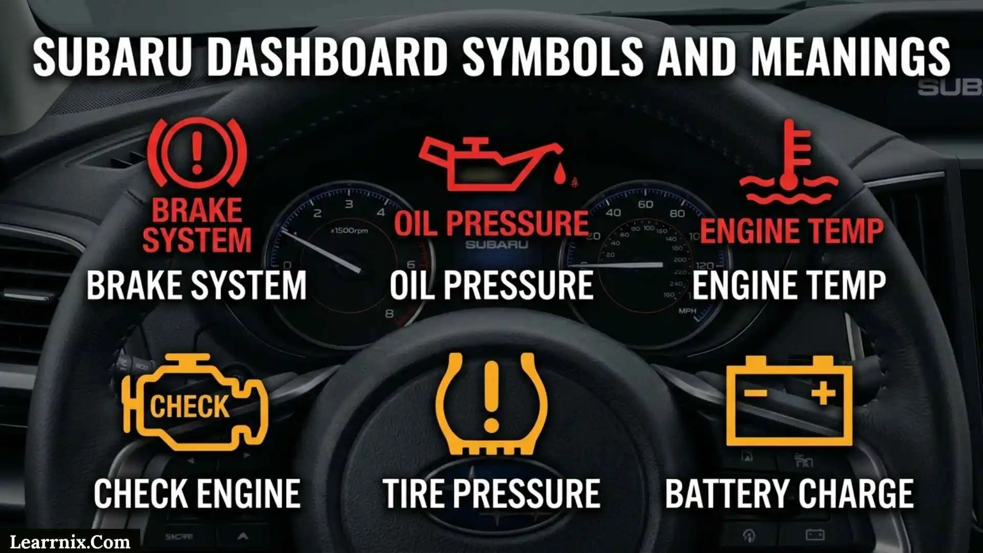 Subaru Dashboard Symbols and Meanings